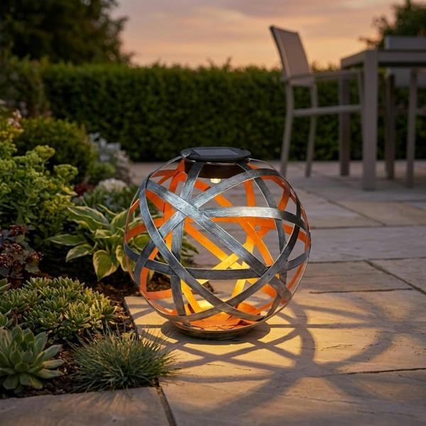 Garden Greatness Lattice Solar Sphere Garden Light