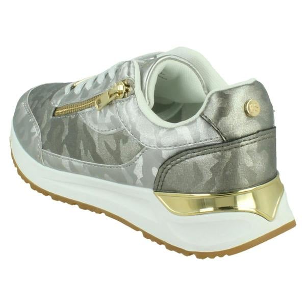 Elle Sport Ladies Elle Sport Leather Lace- up Trainers F7383