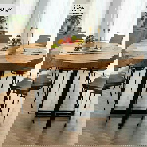 TRL Furniture Chunky and Sturdy Round Dining Table