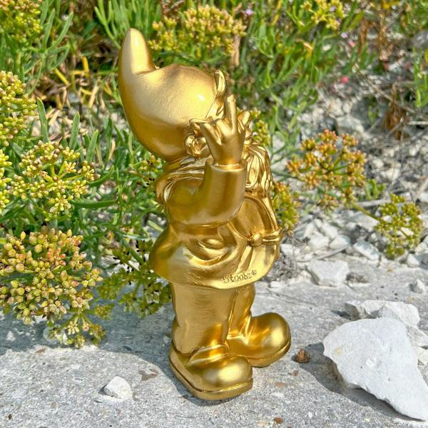 Stoobz Gold Middle Finger F**k You Garden Gnome 20cm