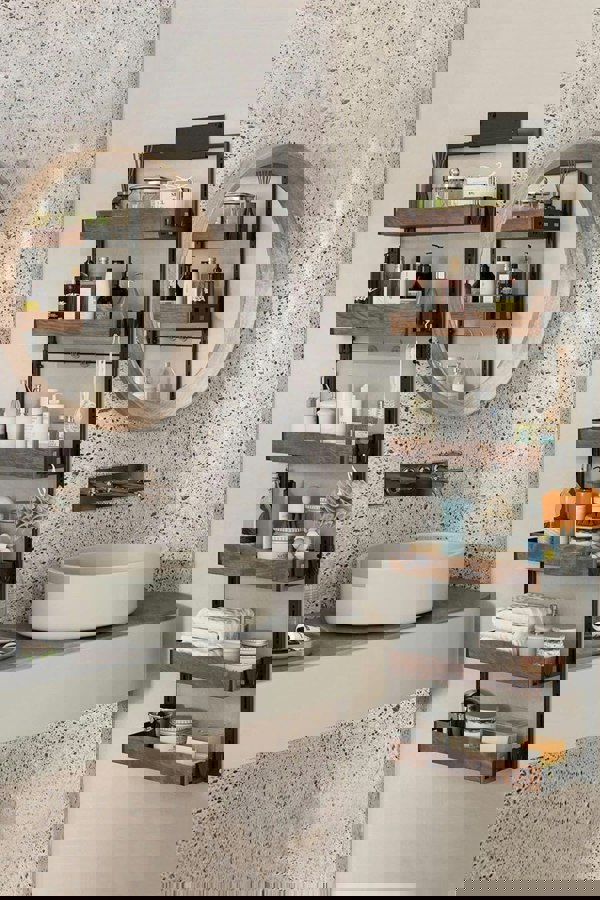 Living and Home 6-Tier Steel Wooden Detachable Kitchen Pantry Organizer Hanging Over Door No Drilling