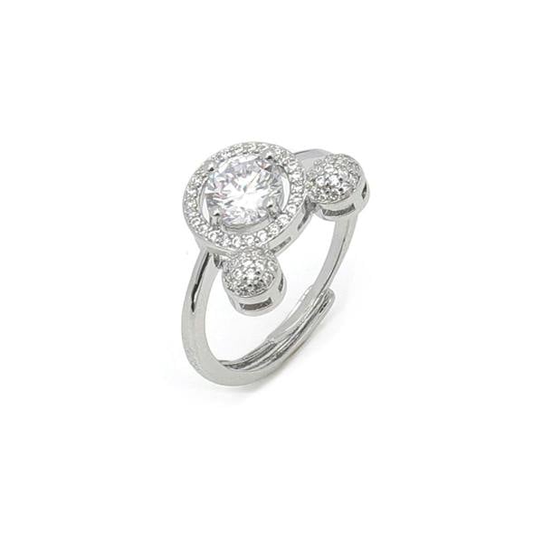 Say It With Adjustable Disney Style Halo Ring - Silver