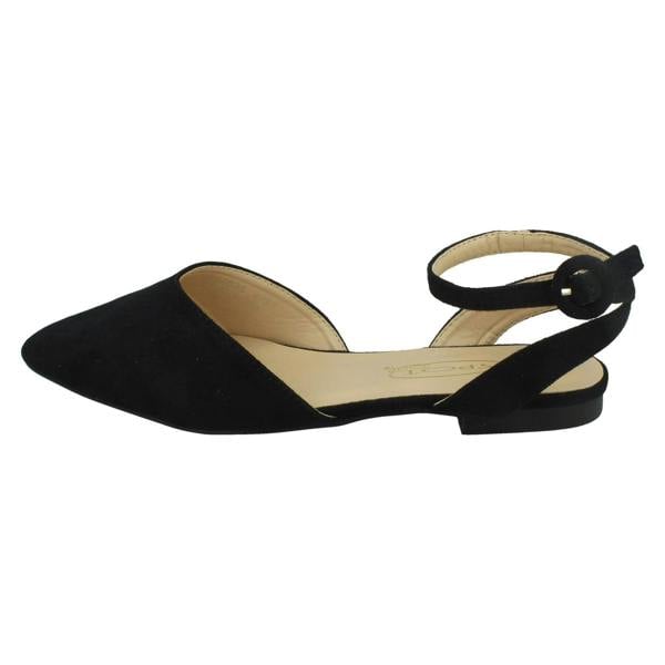 Spot On Ladies Spot On Wide Fit Ankle Strap Shoes F80535