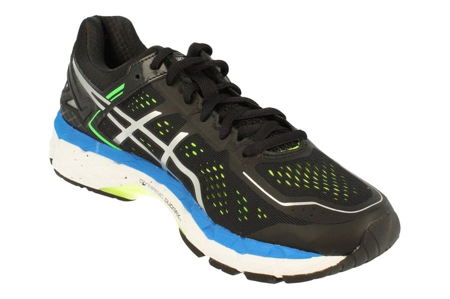 Asics Gel-Kayano 22 Mens T547N 9093 9093 - Black Silver Yellow 9093 - Photo 3