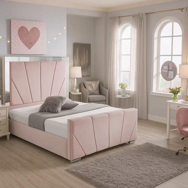 Paradise Beds Sunrise Mirrored Bed Frame