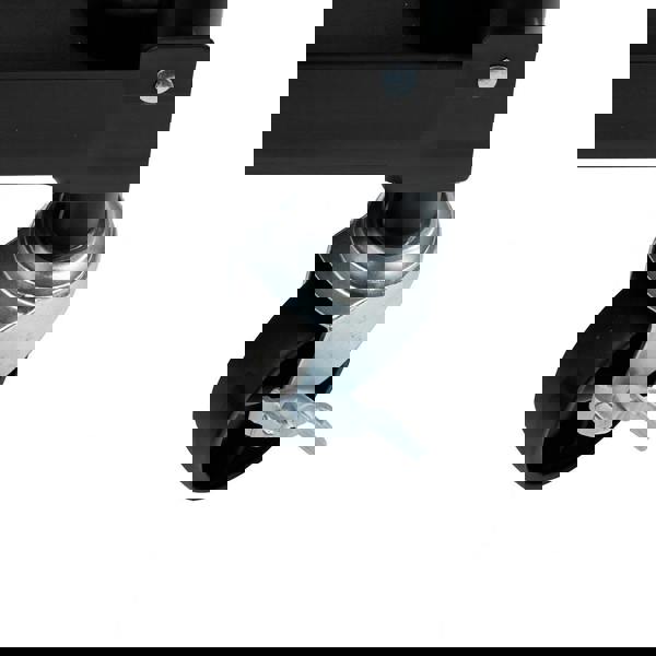 3-Tier Folding Trolley Utility Cart 150LB (Collapsible Tool Storage Lockable Wheels)