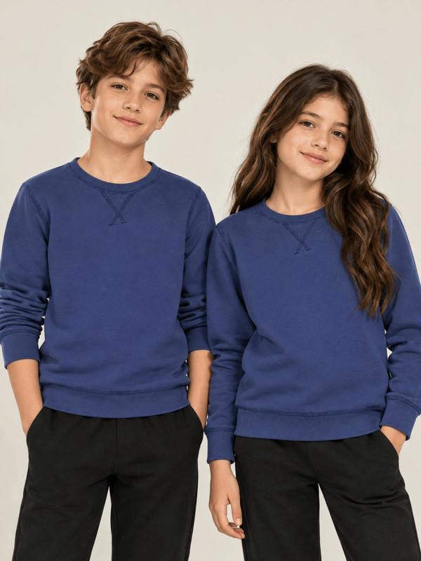 Childsplay Kids Cotton Sweatshirt in Navy