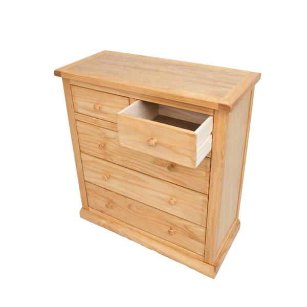 Cabinet Bits Lucca 5 Drawer Chest of Drawers Wood Knob