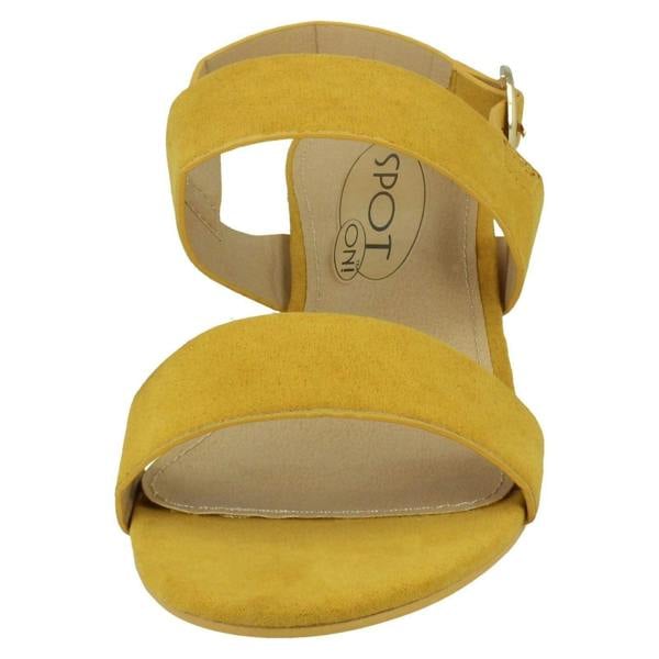 Spot On Ladies Spot On Block Heel Mules F12014