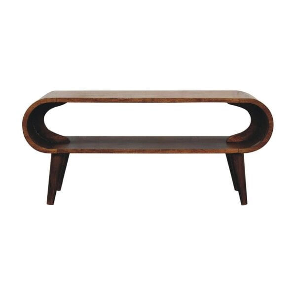 Wyld Haus Porquerolles Nordic Mango Wood Low Coffee Table
