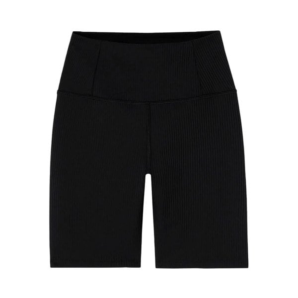 Girlfriend Collective Womens/Ladies Ribbed Cycling Shorts - Black