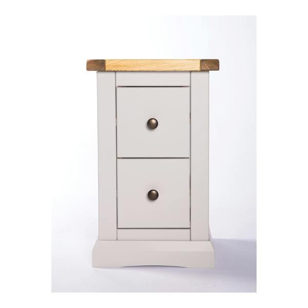 Loreo 2 Drawer Petite Bedside Table