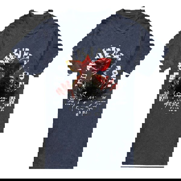 Stranger Things Unisex Adult Hawkins 85 Demogorgon T-Shirt - Navy