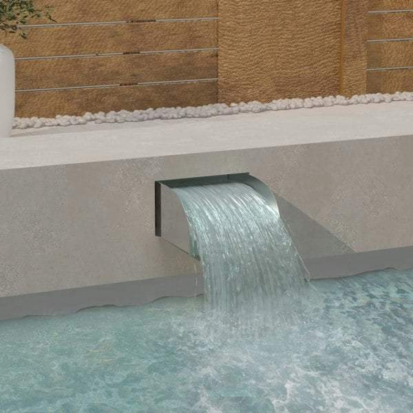 Berkfield Waterfall 30x34x14 cm Stainless Steel 304