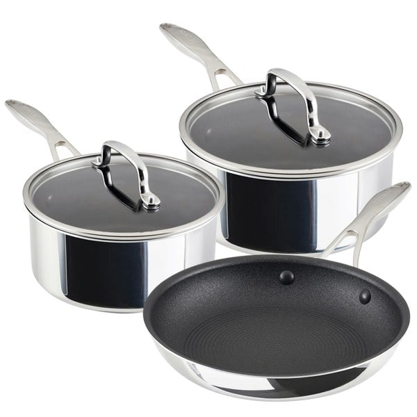 Circulon Stainless Steel Extreme Non-Stick Cookware Set, 3pce