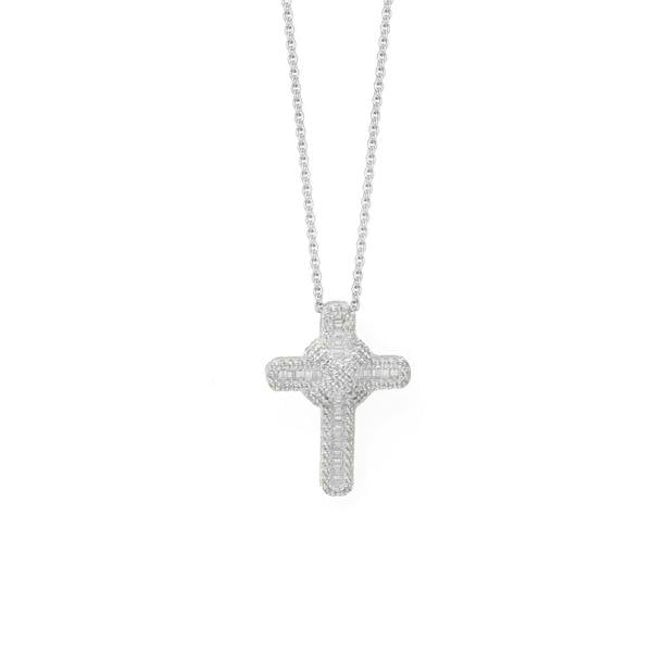 Say It With Forever Cross Necklace - Silver