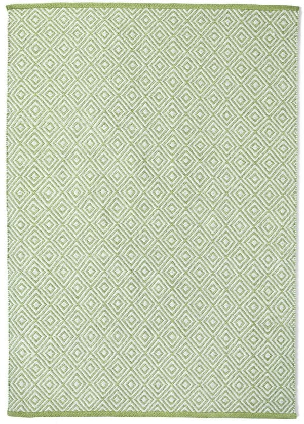 Diamond Green Hand-woven Rug | Eco-Luxury | The Rugs