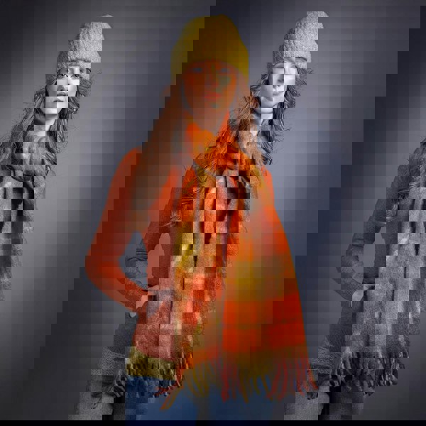 Heritage Traditions Soft Touch Herringbone Blanket Scarf