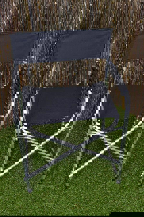 Samuel Alexander Aluminium & Canvas Directors Garden / Camping Chair - Black