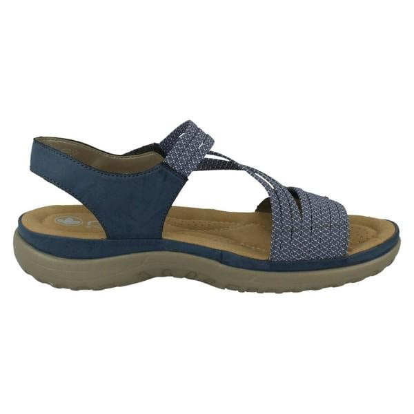 Rieker Ladies Rieker Casual Hook and Loop Strap Sandals 64870