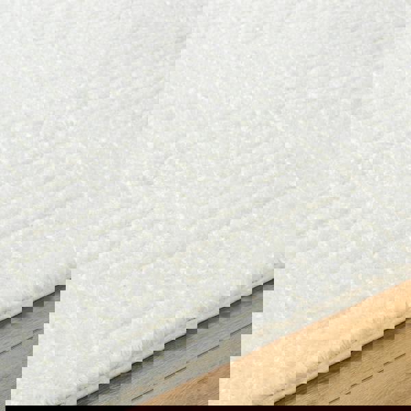 Livabliss Nomadic-Shaggy Ivory Modern Graphic Soft Plush Pile Rug