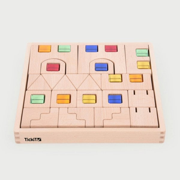 tickit Wooden Building Gem Blocks