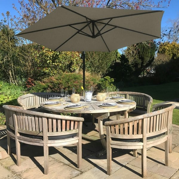 Monstershop Beige Cantilever Parasol