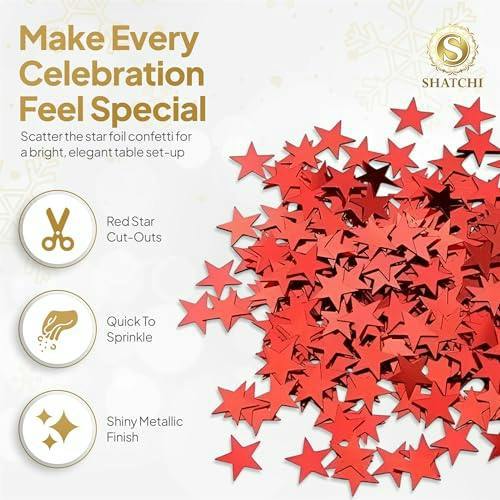 14g Purple Star Confetti Table Scatter for Birthday Parties, Weddings and Festive Events image 5