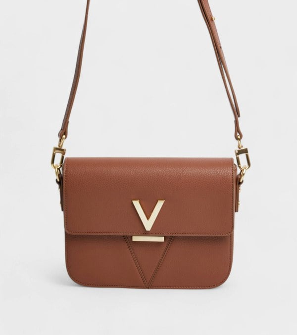 Votch Margot Vegan Bio-Based Bamboo Leather Crossbody - Brown