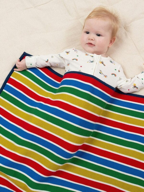Kite Baby Organic Bertie's Blanket Rainbow
