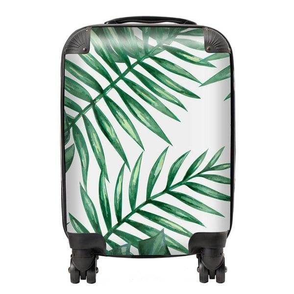 Warren Reed Watercolour Tropical Leaves Suitcase