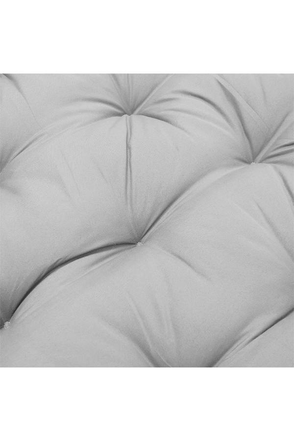 Living and Home Outdoor T-Shaped Egg Chair Cushion Hanging Swing Chair Pad,Light Grey