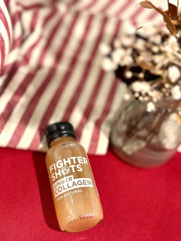 Fighter Shots Ginger + Marine Collagen 3,000mg, 6 or 12 x 60ml