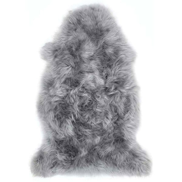 Genuine Grey Sheepskin Faux Fur Rug | Luxurious Home Decor