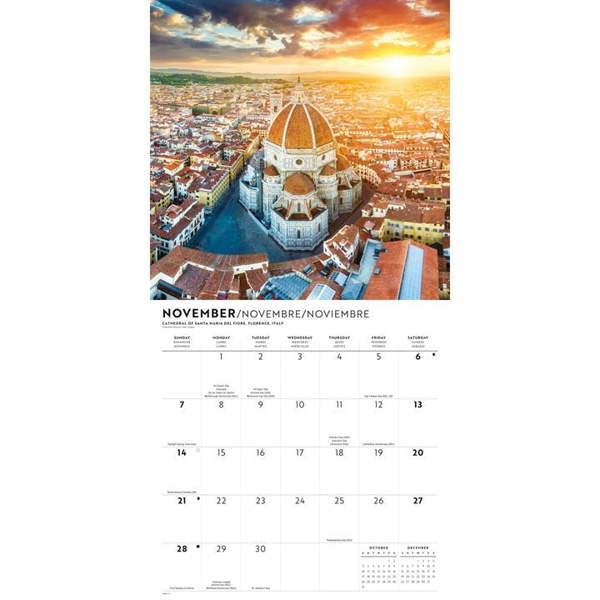 Passport to the World Calendar 2027, Wall Calendars, Month To View, Travel, Gift