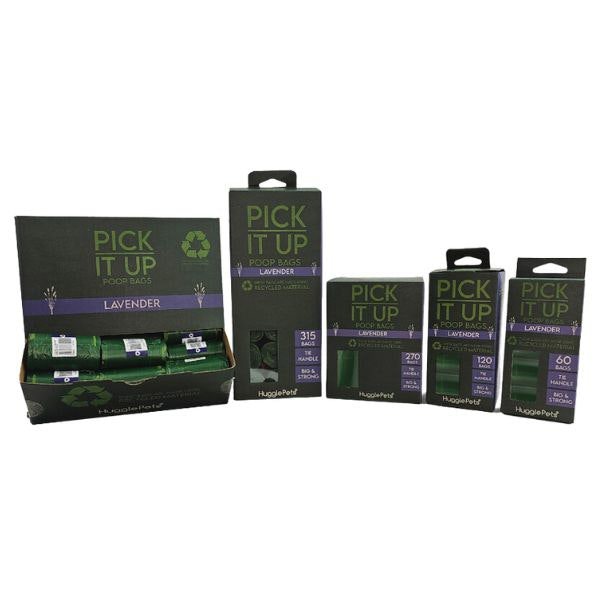 HugglePets Pick It Up Lavender Dog Poop Bags