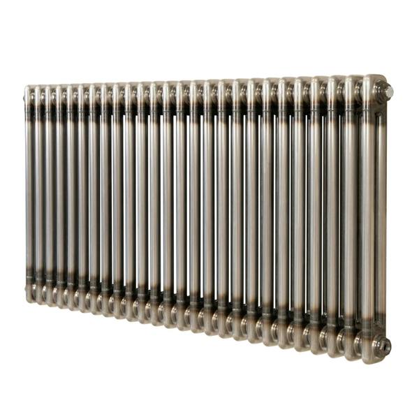 Monstershop Traditional 2 Column Radiator - 600 x 1190mm - Raw Metal
