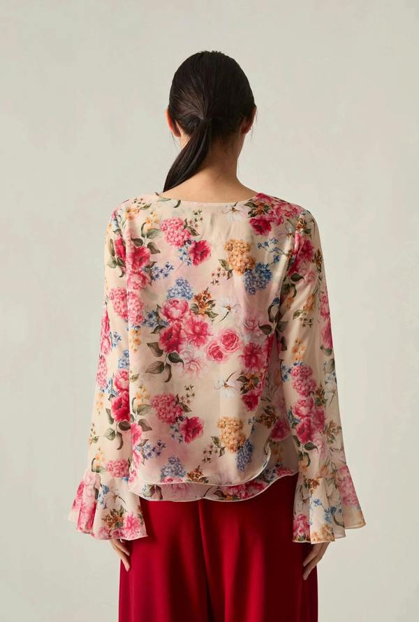 James Lakeland Flower Print Blouse