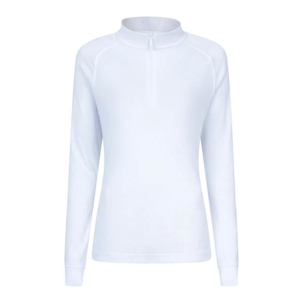 Mountain Warehouse Womens/Ladies Talus Zip Neck Long-Sleeved Thermal Top - White - 