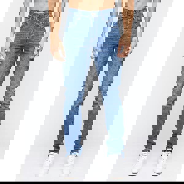 Crosshatch Mens Malcom Slim Jeans - Stonewash