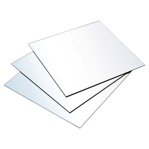 3pcs Acrylic Adhesive Wall Mirror Tiles Living and Home