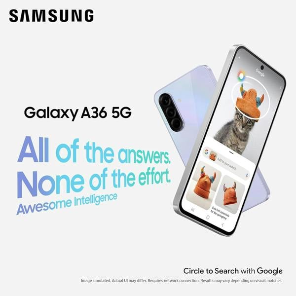 Samsung Galaxy A36 5G Smartphone 6GB RAM 128GB Dual SIM