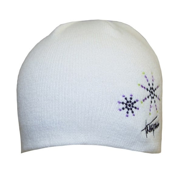 Trespass Childrens Girls Sparkle Knitted Beanie Hat - White