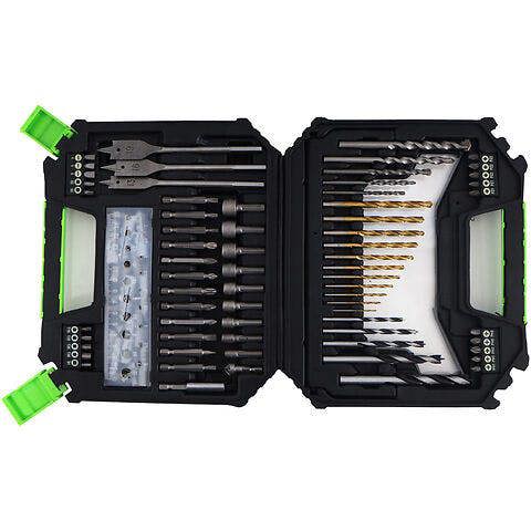 MYLEK 128 Piece Drill Bit And Screwdriver Accessory Set