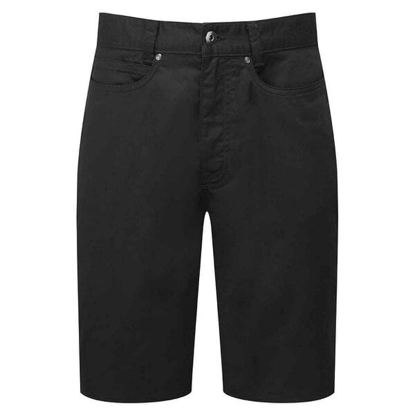 Premier Mens Performance Chino Casual Shorts - Black