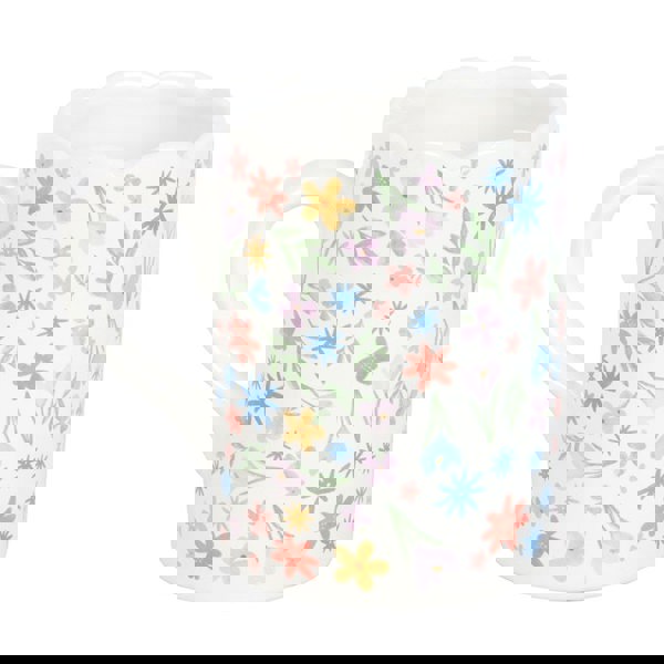 Serano Spring Floral Print Scalloped Mug