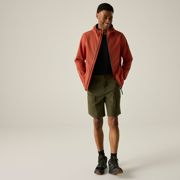 Regatta Mens Rehan Waterproof Jacket - Brick Red