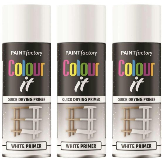 Paint Factory 3X  White Primer Spray Paint 400ml