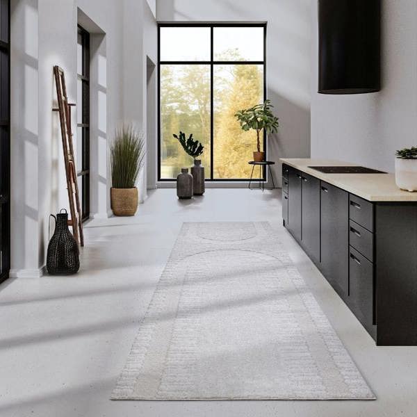 The Rugs High Pile – Soft Geometric Shaggy White Rug