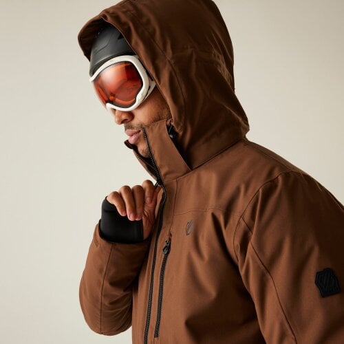 Dare 2B Mens Edge III Ski Jacket - Dark Brown/Black